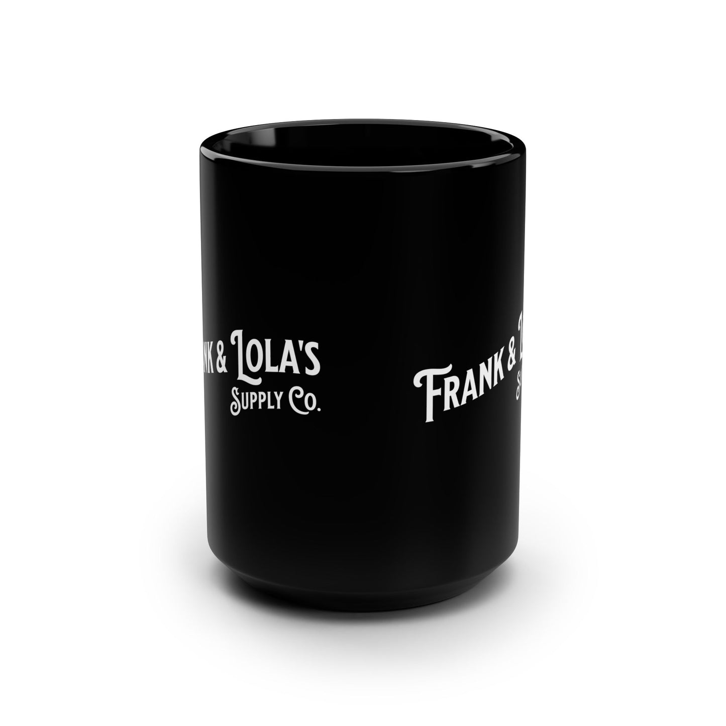 Frank & Lola's Black Mug, 15oz