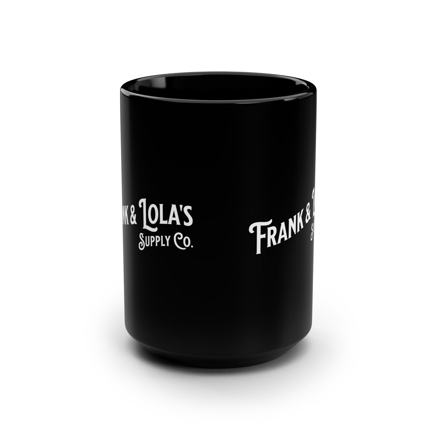 Frank & Lola's  Black Mug, 15oz